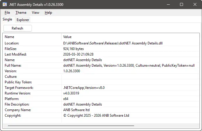 Single File .NET assembly details